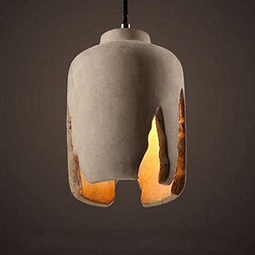 Lámpara colgante de cemento gris para transformar tu salón o cocina con estilo vintage moderno