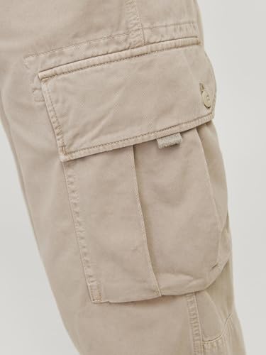 Pantalon Cargo Wide Leg Toile Épaisse - Style Multipoches et Coupe Ample Structurée