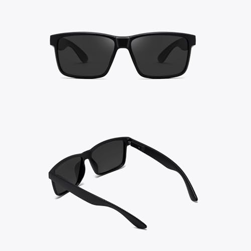 Image of Sports Polarized Sunglasses for Mens and Womens,Black Retro Sun Glasses Driving Fishing Cycling UV Protection