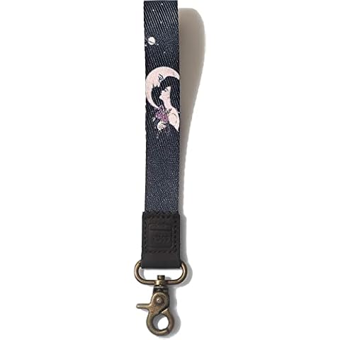 boho keychain wristlet strap keychain vintage Lanyards for ID Badges, Bridal Gift for Bride, Cute Key ID Badge Holder, key lanyard wrist (Day & Night) Cover