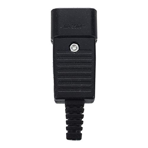Toptekits Iec C14 Power Cord Connector,Iec 320 C14 Male Plug Rewirable Power Connector 3Pin 10A /250V #TOP6