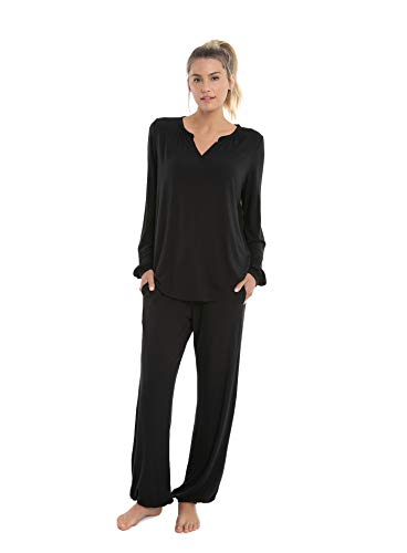 Barefoot Dreams Luxe Milk Jersey Namaste Lounge Set, Pajama, Shirt and Pants