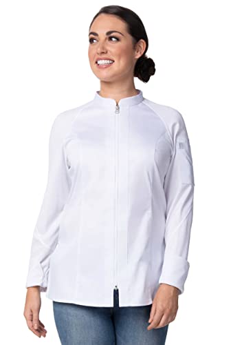 Manteau de chef Népal pour femme veste cuisine blanche taille Medium dame