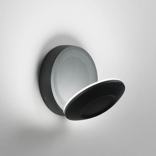 Ai Lati Lights Coquillage LED Lampe murale ou plafond orientable pour extérieur - Gris foncé Cover