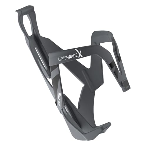 Elite Custom Race X Resin Bike Bottle Cage - Matte Grey/Black