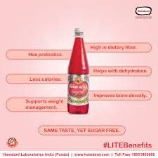 BURNEY Rooh Afza Liquid Sugar Free Original 750 Ml