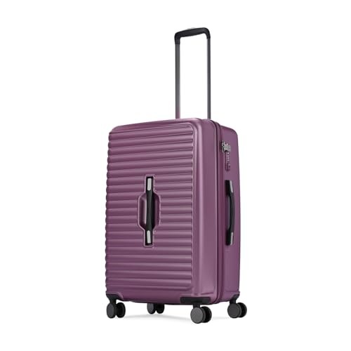 Image of Skybags Polycarbonate Trunk Check-in Trolley Bag, 68cm | Medium Double Spinner Hardsided Luggage with Smooth 8-Wheel & TSA Lock | Suitcase for Travel | 5-Year International Warranty (Magenta)