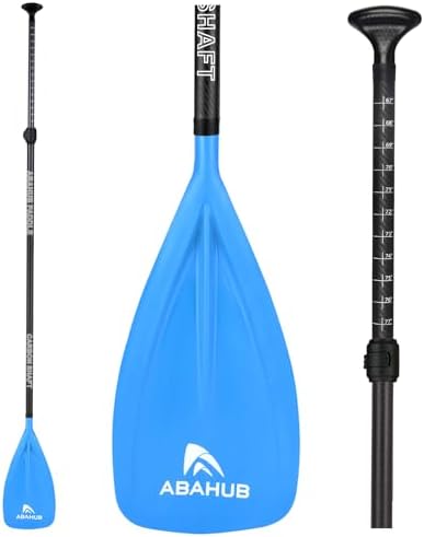Abahub 1 x 3 Section Carbon Fiber SUP Paddle, Adjustable 67