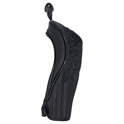 Wood Headcover, Sunscreen PU Leather Soft Waterproof Head Cover for(Number 3)