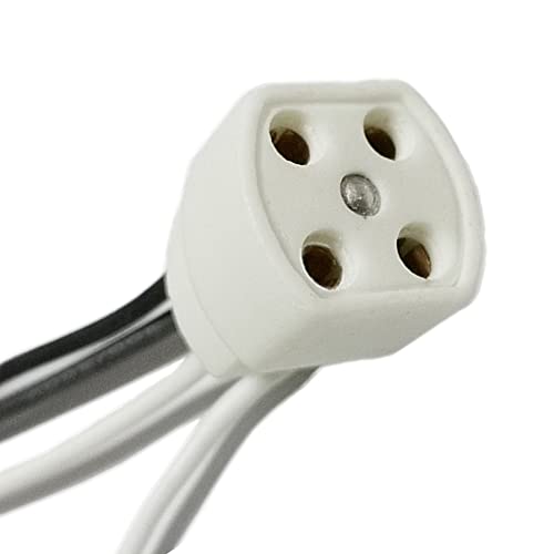 myezfit 4P Wire with A Socket 4pin T5 Socket for UV Bulbs Lamps 4-Pin Style T5 Light Bulbs