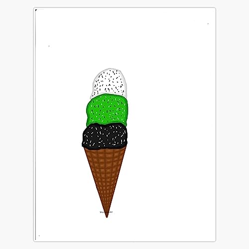 Neutro-Ice Cream Military Heraldic Shield Crest Badge Emblem Design with Latin Text 5" Vinyl Decal Bumper Sticker