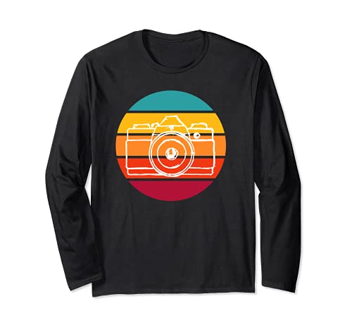 Dark Room Photographer Photography Camera Film Photo Lens Long Sleeve T-Shirt, Black