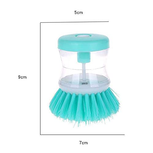 Soap Dispensing Brush, Kitchen Brush For Dish Pot Pan Sink Cleaning, Dish Brush Washing Utensils With Washing Up Liquid Soap Dispenser(Purple) #TOP6