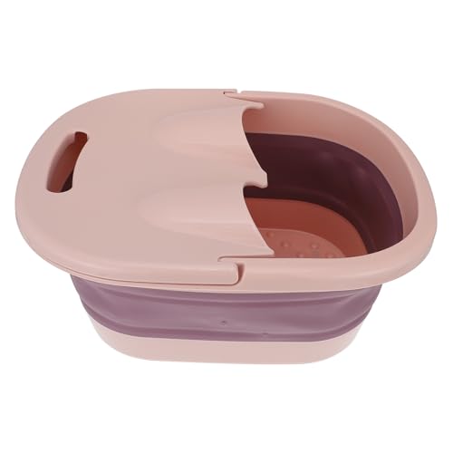 Bain de Pieds Pliable Rose pour un Instant Spa à Domicile Après le Travail
