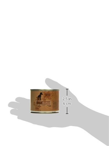 dogz finefood Hundefutter nass - N° 8 Pute & Ziege - Feinkost Nassfutter für Hunde & Welpen - getreidefrei & zuckerfrei - hoher Fleischanteil, 6 x 200 g Dose