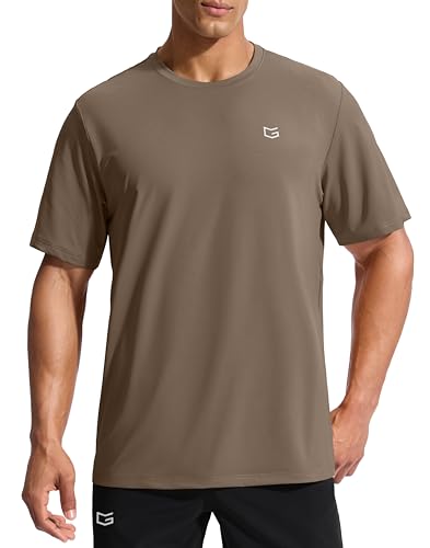 Image of G Gradual Men's Sun Protection Swim Shirt UPF 50+ Rash Guard Short Sleeve Quick Dry Water Hiking Workout Shirts for Men