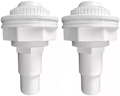 MAKHOON Above Ground Pool Complete Return Outlet Jet Fitting with Gaskets and Adapter Replace Hayward SP1023 1-1/2-Inch FIP Inlet Return Fitting with Locknut and Gasket (2)