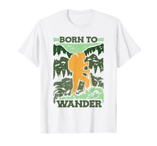 Born To Wander Trekking - Mochila de senderismo Camiseta