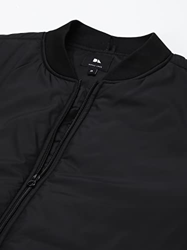 Image of Dennis Lingo Men's Polyester Long length Long Sleeves Bomber Jacket - Mandarin Collar, Welt Pocket, Lightweight, Casual Winterwear