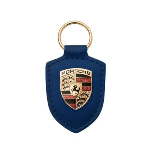 Image of GENUINE Porsche Crest Keyring (Blue)