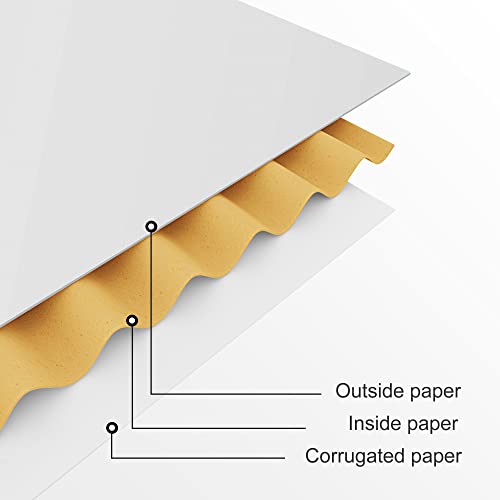 Image of 50 Pack 4 inchx6 inchx2 inch Shipping Boxes, Corrugated Cardboard Small Box Mailer, Shipping Boxes for Small Business for Gift Packing- TONESPAC (4 inchx6 inchx2 inch, White)