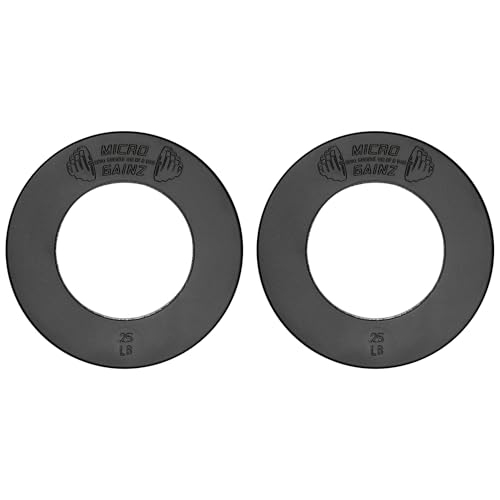 Image of Micro Gainz Calibrated Fractional Weight Plate Set of 2 Plates, Choose Set (.25LB-1.25LB), Designed for Olympic Barbells for Strength Training & Micro Loading Bar Weights, Made in USA