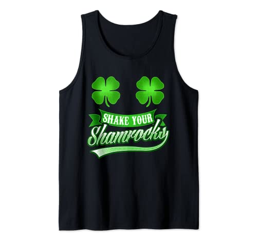 St Patricks Day Shirt For Women Funny Shake Your Shamrocks Camiseta sin Mangas