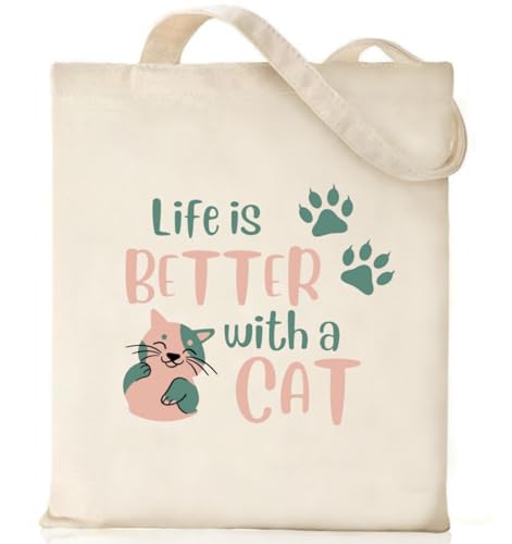 Nioobager Canvas Tote Bag for Women with Inner Pocket, Aesthetic Shoulder Book Bags Gift Totes Shopping Reusable Grocery Bags
