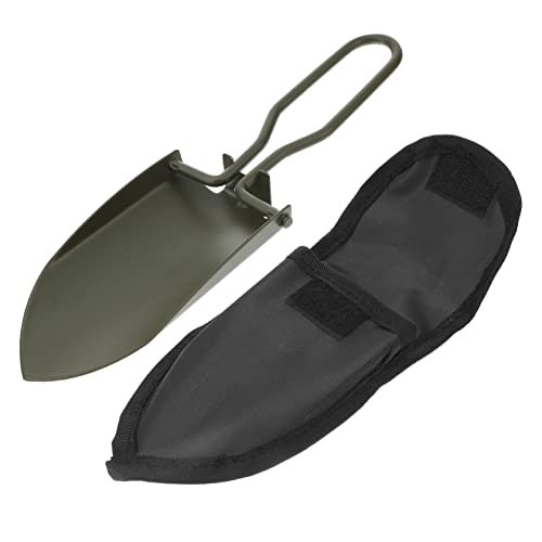 ibasenice Pala De Jardinería De Acero Inoxidable Plegable Herramienta Portátil para Jardín para Camping con Bolsa De Almacenamiento para Exteriores