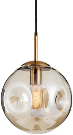 QNGSAK Candelabros, candelabro de un Solo Cabezal con Base E27, lámpara Colgante de Vidrio de Estilo nórdico, Pantalla de lámpara Colgante, Accesorios de iluminación Decorativos para cafeterías y