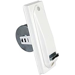 Persianas Recicladas Amig - Recogedor para Persianas Compacto de Empotrar o Encastrado Metálico con Frente de Plástico Blanco de Diseño Sencillo y Atemporal | Medidas: 6 x 16,5 x 10 cm