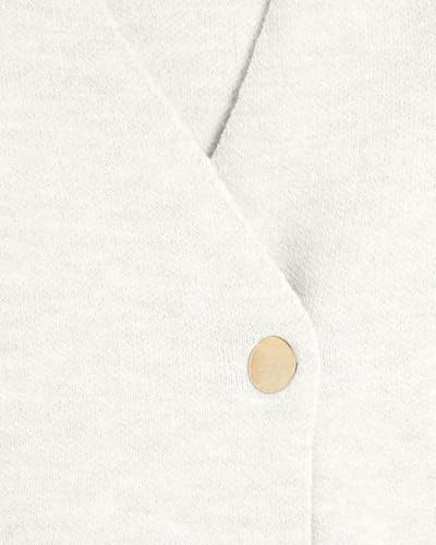 Image of Anoumcy Asymmetric Button Up Cardigans Sweaters for Women Elegant V Neck Knit Cropped Sweater Tops 2024 Fall Outfits Trendy