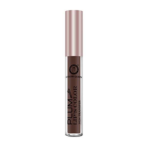 Image of Colors Queen Plum Matte Non Transfer, Water Proof Liquid Lipstick (02 - Chocolate, 7ml)