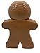 Way To Happiness Earthenware Gingerbread Man Christmas Cookie Jar - Cute and Versatile Treat Jar, 10''H