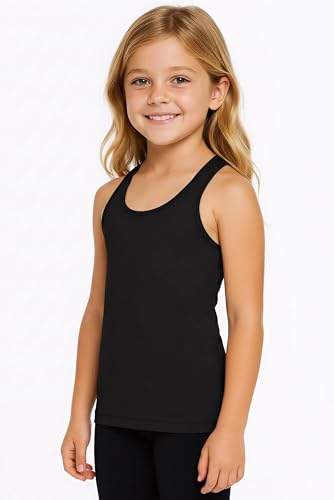 Image of Kurve Premium Girls Seamless Supersoft Wide Strap Comfortable Racerback Tank (Made with Love in The USA)