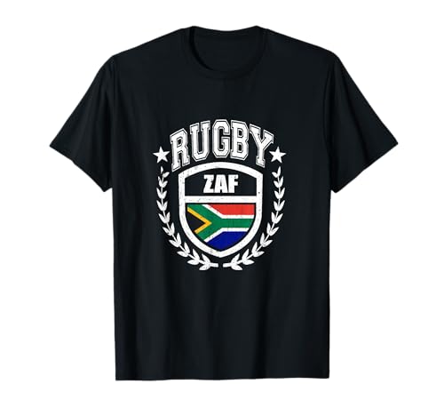South Africa Rugby Gear South African Flag Vintage Sport Camiseta