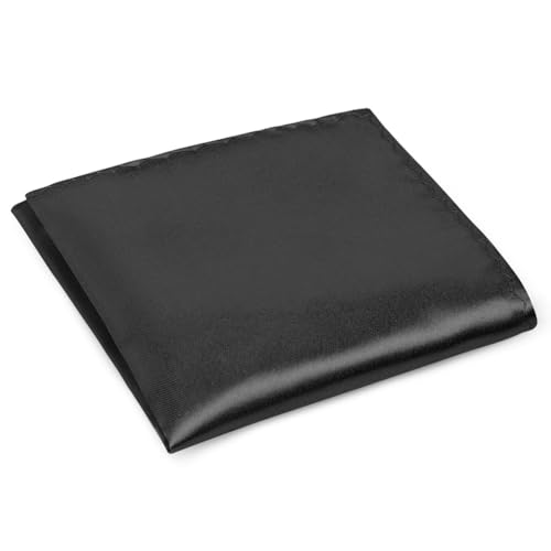 URAQT Hommes Mouchoirs carrés de poche, Hommes Satin Mouchoir Poche Carré Uni Coloré Mouchoir pour homme, Noël Fête, Mariage, Habillé Occasions,...