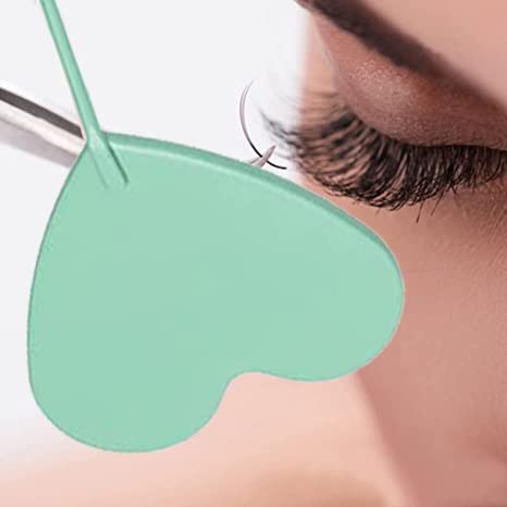 Miniatura 10 de Espejo de extensión de pestañas, herramientas de pestañas, espejo grande de acero inoxidable en forma de corazón para verificar pestañas, aplicar