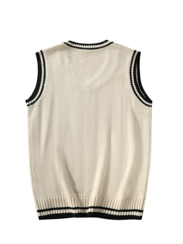 Men's Slim Fit Sweater Colorblock Sleeveless Sweater Vest2