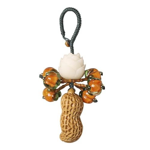 Porte-clés fleur de lotus fait main, un bijou artisanal porte-bonheur pour femme
