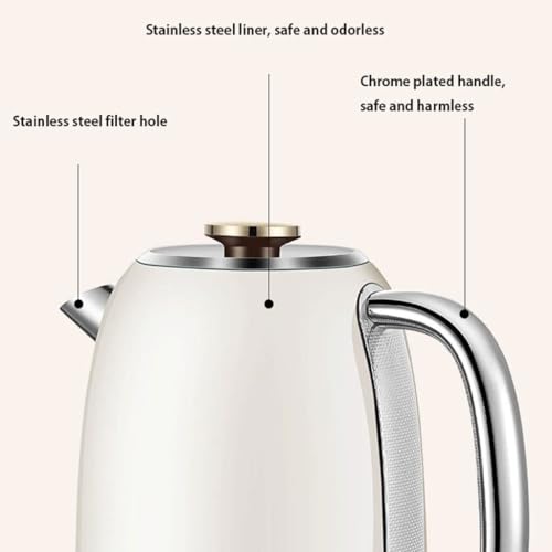Hervidor eléctrico acero inoxidable 1.8L, 1800W, apagado automático miniatura 3
