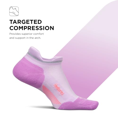 Image of Feetures Elite Max Cushion No Show Tab - Running Socks for Men & Women, Athletic Compression Socks, Moisture Wicking