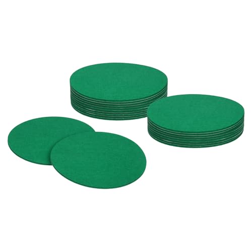 uxcell Almohadillas redondas de fieltro para muebles, 20 unidades de 5.5 pulgadas de diámetro x 0.12 pulgadas de grosor, almohadillas de fieltro antideslizantes y antiarañazos para proteger suelos de