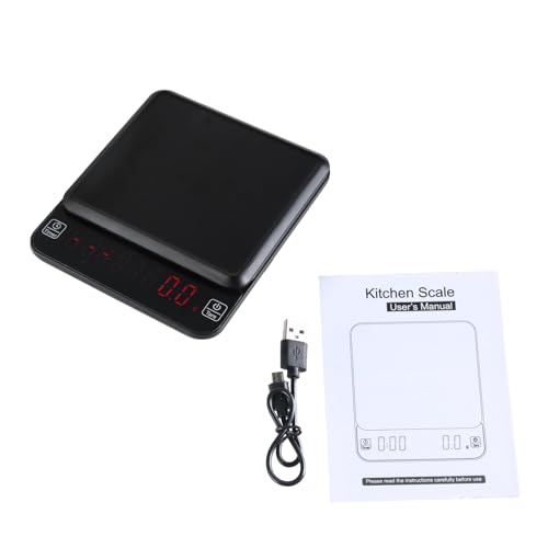 Precise Electronic Digital Coffee Scale with Timer and Tare Function 3KG/0.1G Espresso Weighing Tool Kitchen Scales