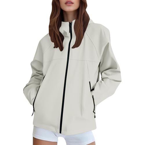 Veste décontractée pour femme blouson coupe-vent légère et confortable