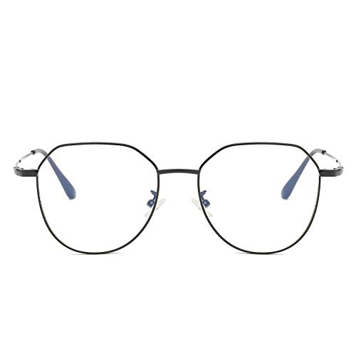 VANLINKER Clear Lens Eyeglasses Anti Blue Light Computer Reading Glasses VL9003 C1 Black Frame/Computer Lens