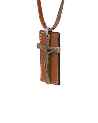 Dare by Jesus Christ Pendant with Leather Chain for Him