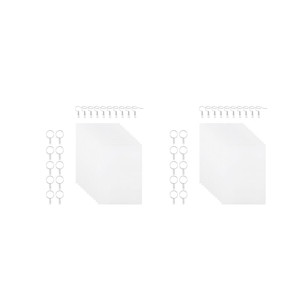 Feuilles en plastique thermorétractables lot de 20 pour débutants et loisirs créatifs