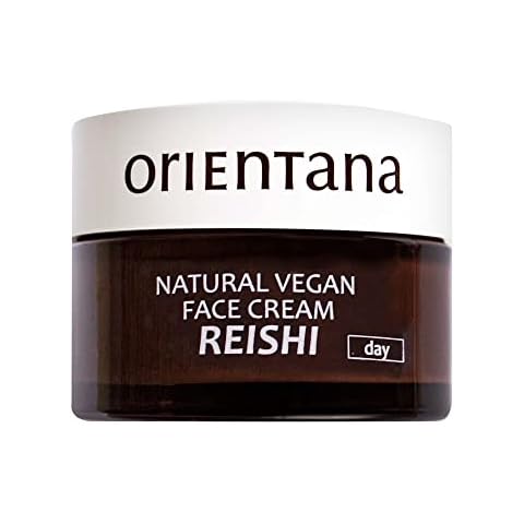 Orientana - Natural Face Day Cream Reishi | Vegan Anti Aging Anti Wrinkle Moisturiser For Women | Mature Skin & First Signs Of Aging | Dark Spots Remover | Skin Lifting & Rejuvenation - 50ml Cover
