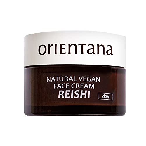 Orientana - Crema de Día Rostro Natural Reishi | Crema hidratante antiarrugas vegana antienvejecimiento para mujeres | Piel madura y primeros signos de envejecimiento - 50ml